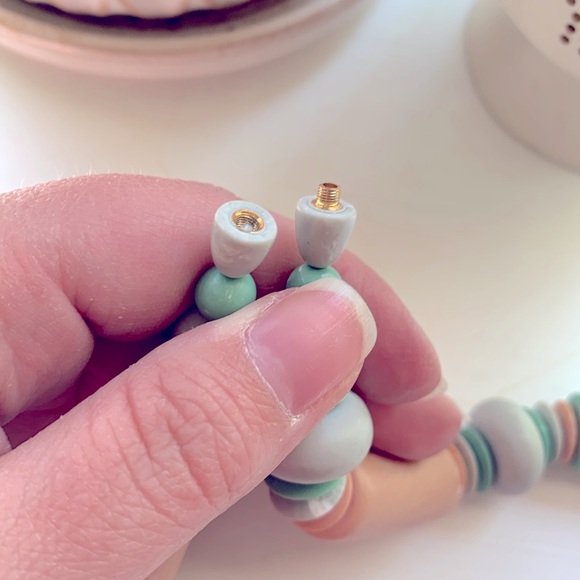 Vintage Retro Choker Necklace and Earring Set 80s Style - Picture 5 of 6